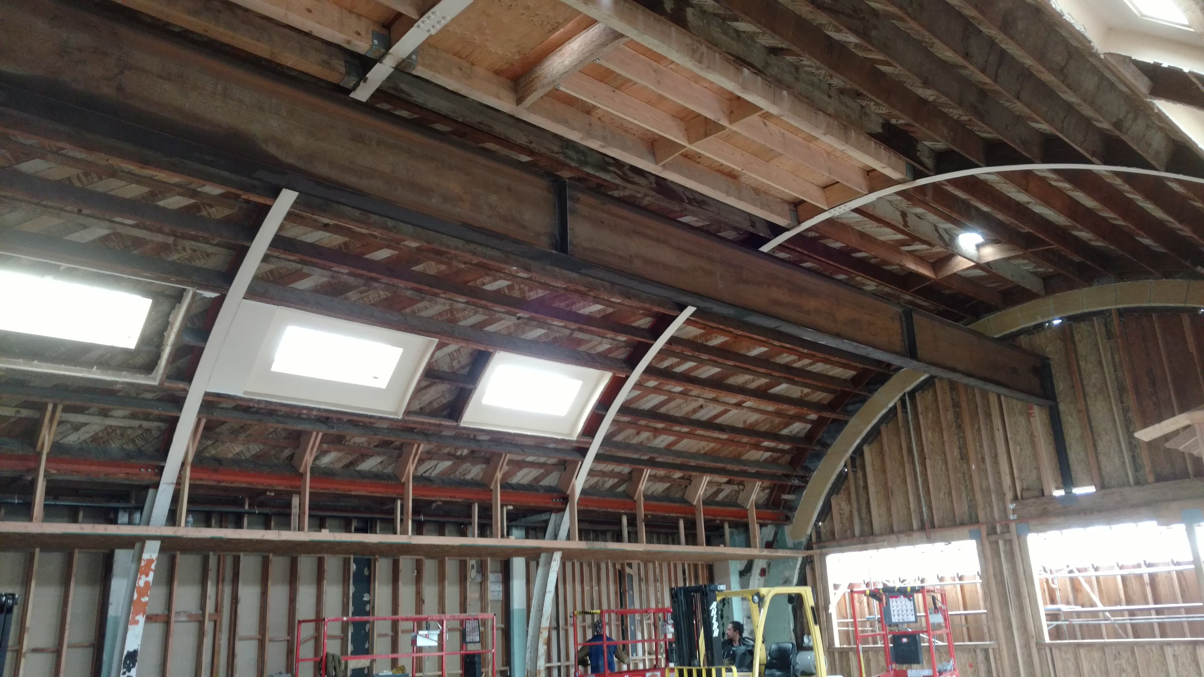 Steel fabrication shop floor operations